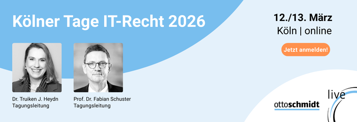 Kölner Tage IT-Recht 2026